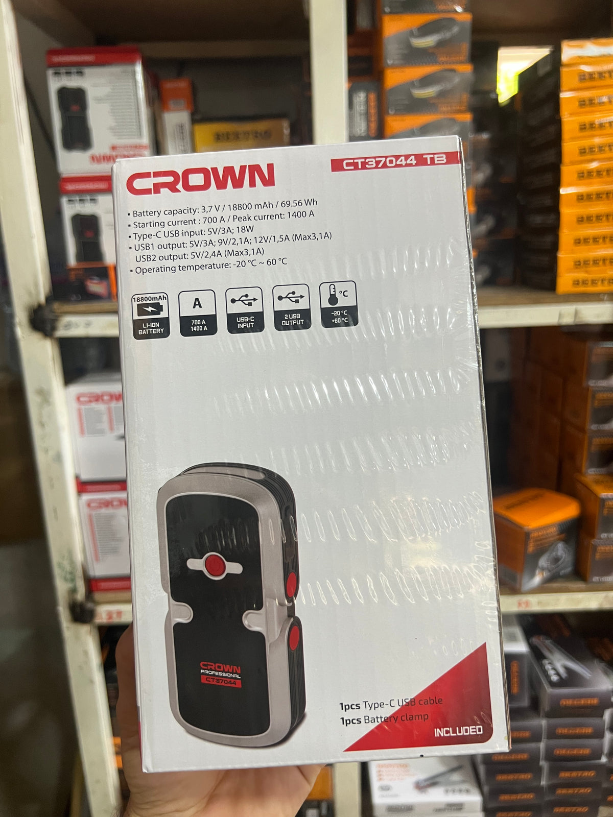 Booster batterie crown 18800mha