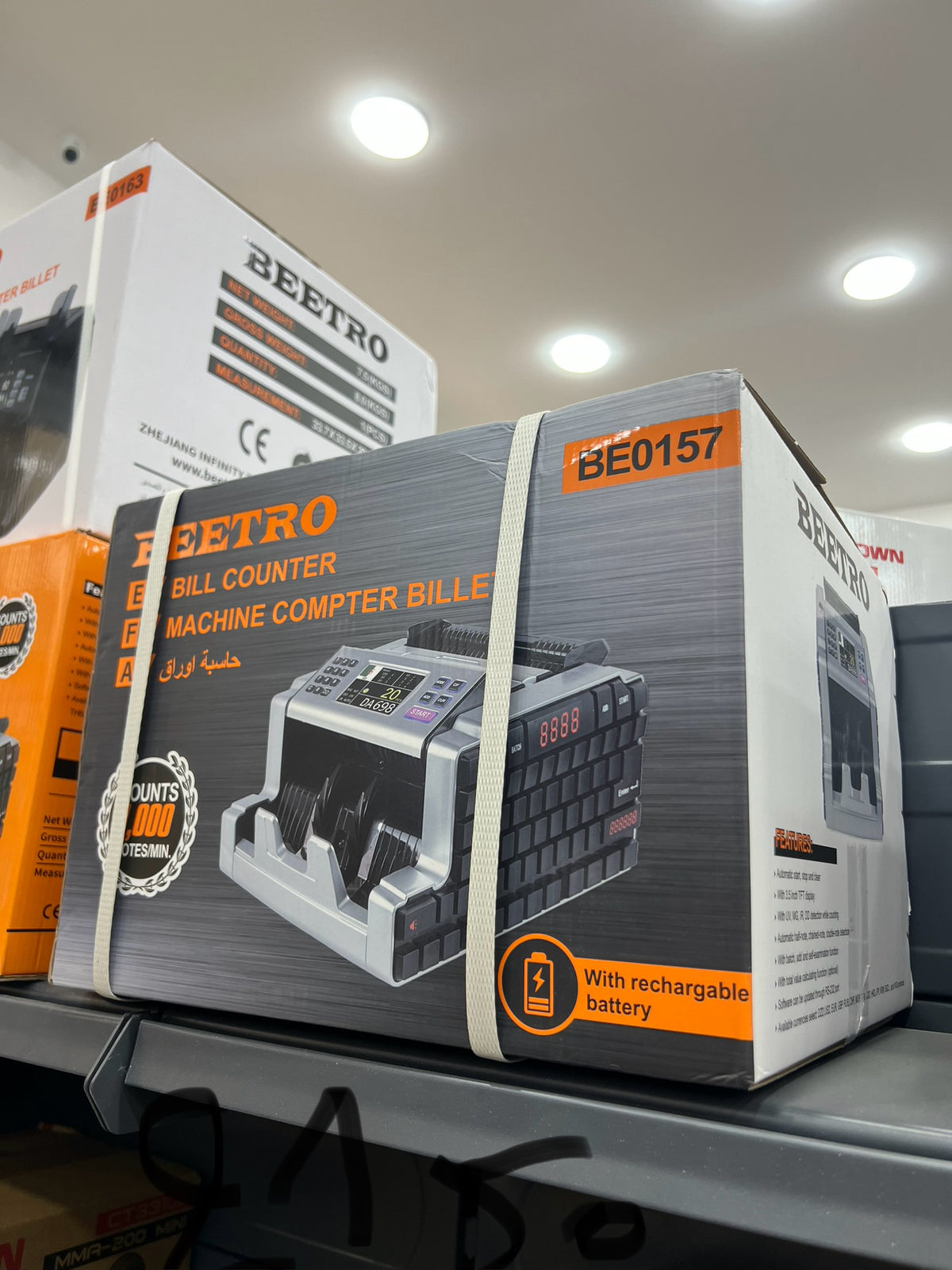 Compteuse de billet beetro avec batterie be0157