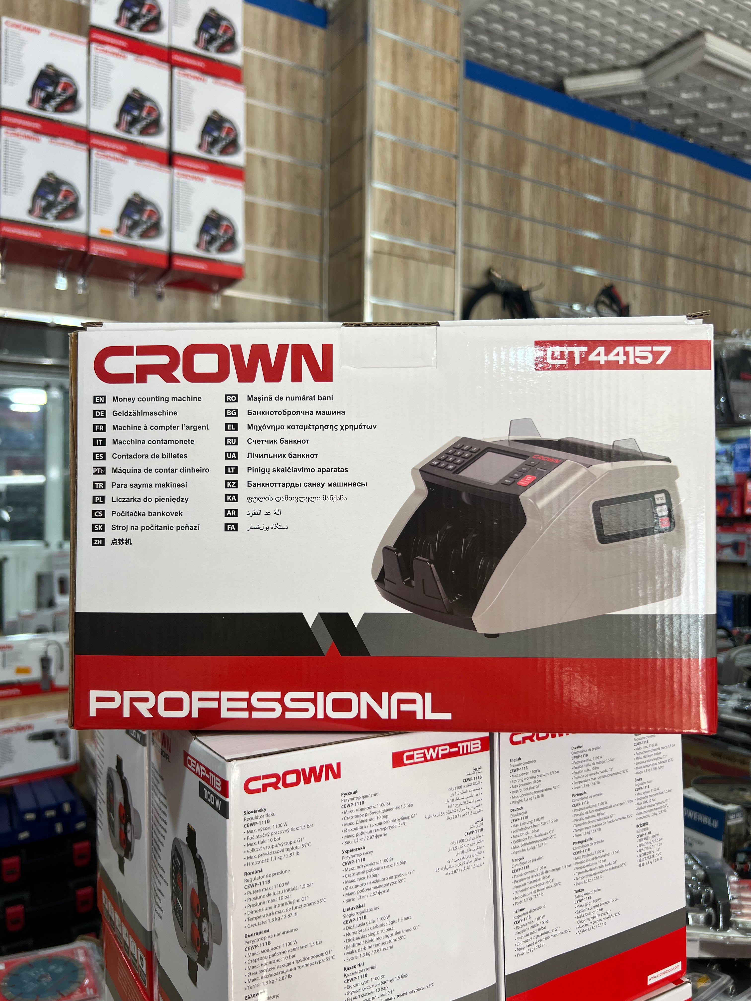 Compteuse de billet crown avec batterie